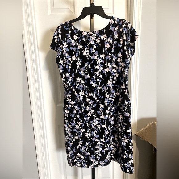 J. Jill Dress Midi Medium Shift Cottage Core Floral Sleeve Pockets Lightweight - Picture 1 of 10